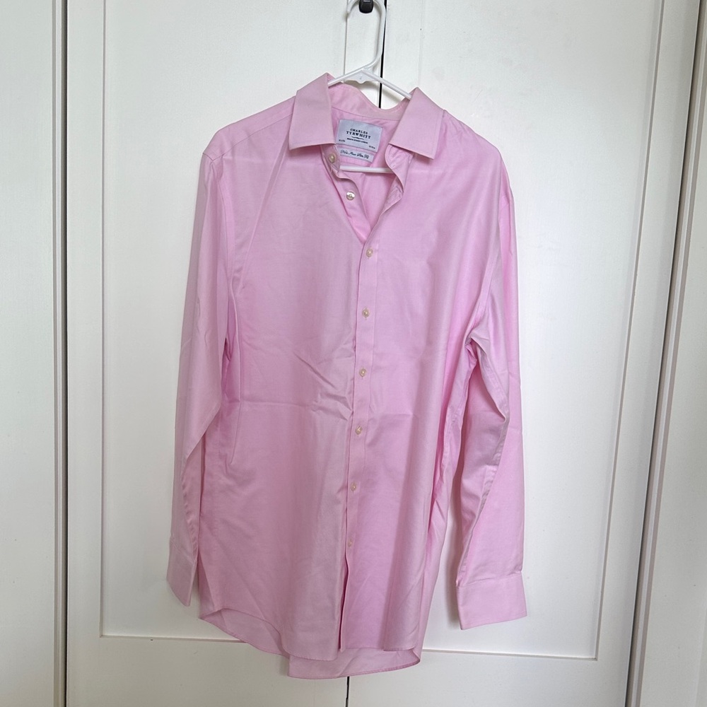 Charles Tyrwhitt Light Pink Men's Dress Shirt